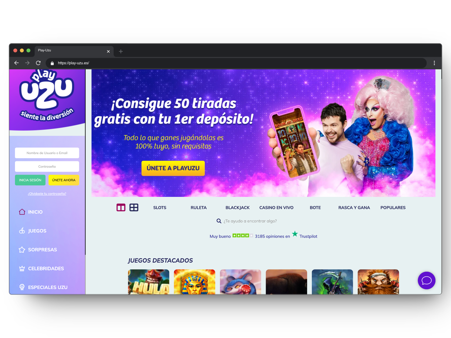 PlayUZU Casino Online en España, Reclame su Bono de Bienvenida y Gane a ...